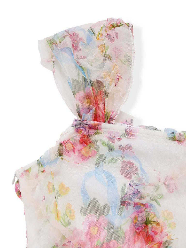 Pat 1950s Floral Vintage Classic Dress 4