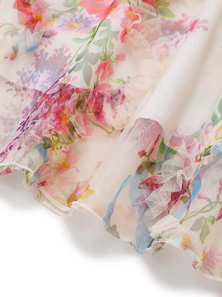 Pat 1950s Floral Vintage Classic Dress 6