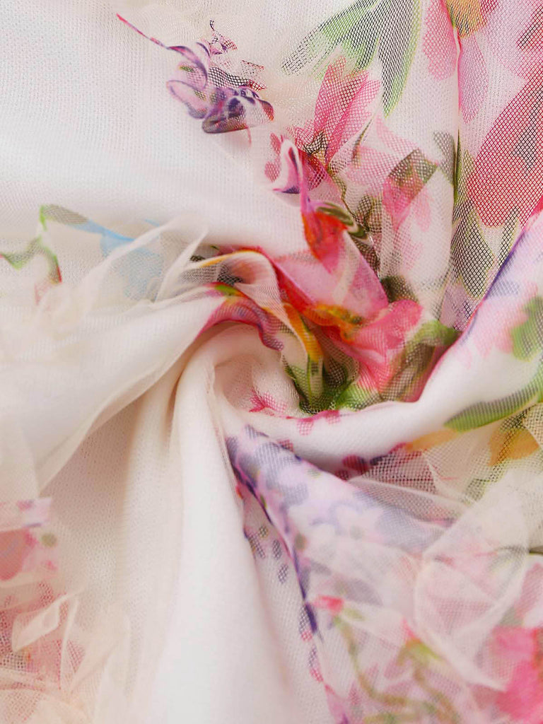 Pat 1950s Floral Vintage Classic Dress 5