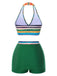1970s Boho Stripes Swimsuit With | 1970s | vintage swimsuit, retro beachwear