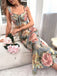 Multicolor 1970s Floral V-Neck Straps Nightgown: where 1970s romance meets her modern spirit