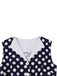 Navy Blue 1950s Polka Dots Lapel Dress — the kind of 1950s dress that makes strangers smile