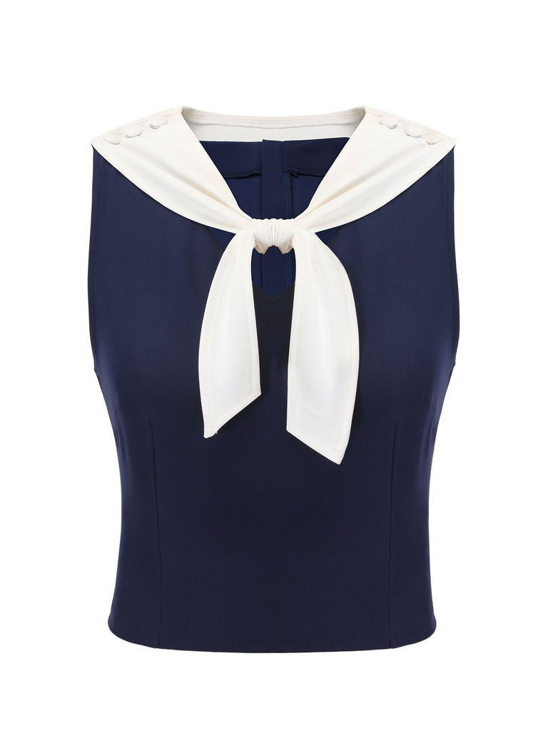 ヘヨン　shell collar blouse / navy 115184.Just-For-You-Navy-Blue-