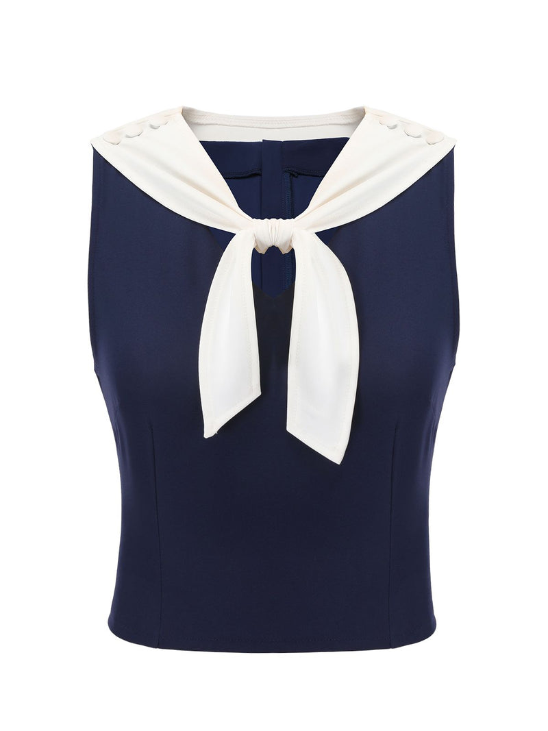 Navy-Blue-1950s-Solid-Sailor-
