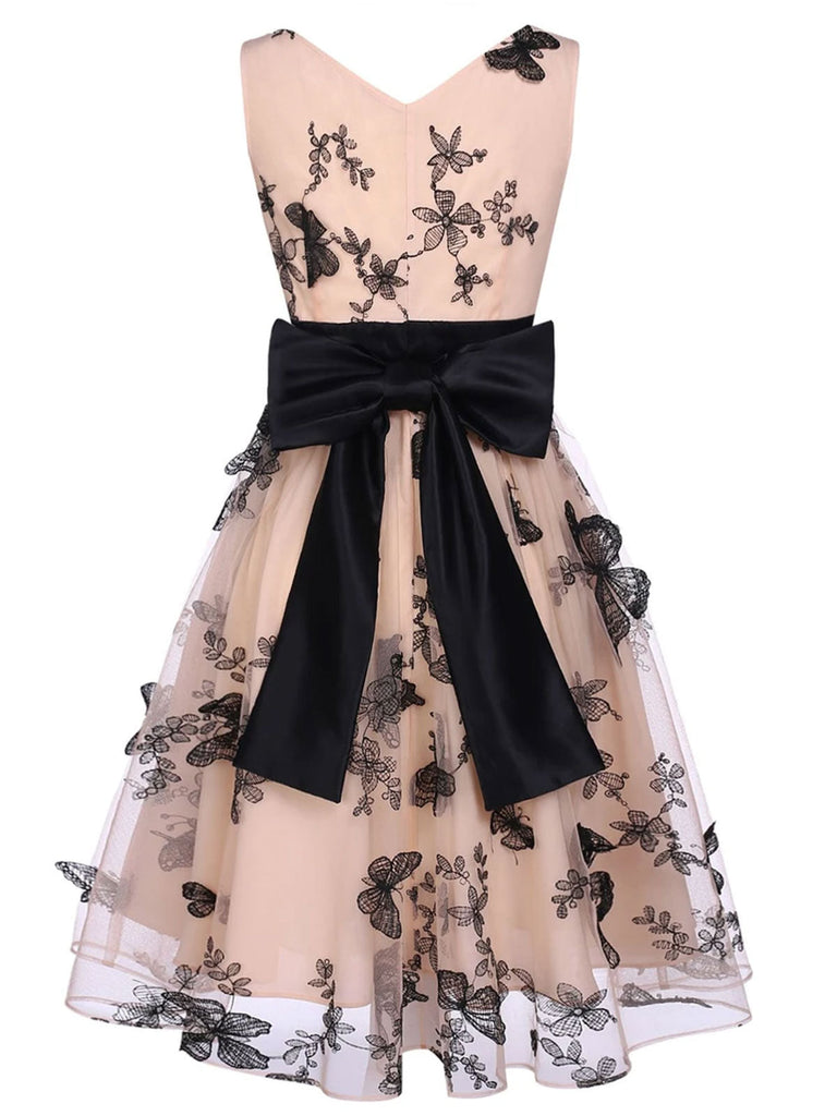 Nude 1950s Lace Butterfly Swing Vintage Dress: timeless style reimagined