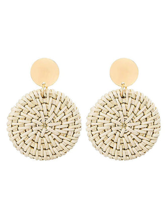 Retro Geometric Beach Holiday Crocheted Earrings