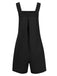1940s Button Pocket Strap Straight Romper