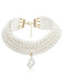 Special-Shaped Pendant Multi-Layered Pearl Necklace