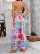 1960s Vintage Colorful Print Wide-Leg Pants