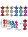 Painted Spiral Glitter Candy Christmas Tree Decorations