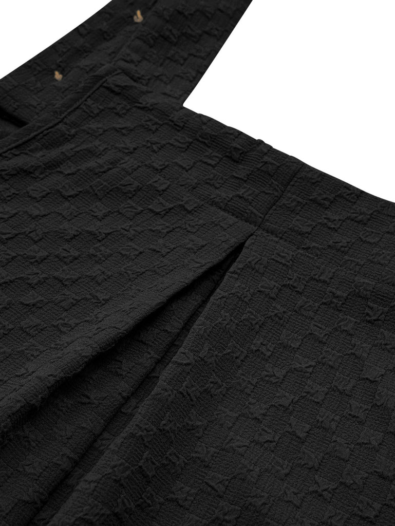 1940s Button Pocket Strap Straight Romper