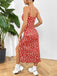1930s Spaghetti Strap Daisy Slit Dress