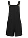 1940s Button Pocket Strap Straight Romper