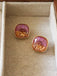 Christmas Gold Plated Camellia Earrings