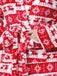 [Plus Size] 1940s Christmas Print Flannel Thickened Sleepwear
