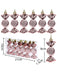 Painted Spiral Glitter Candy Christmas Tree Decorations