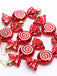 Painted Spiral Glitter Candy Christmas Tree Decorations