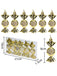 Painted Spiral Glitter Candy Christmas Tree Decorations