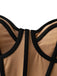 1940s Lace-Up Bow Mesh Corset Crop Camisole