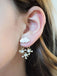Christmas Cloud Snowflake Gradient Earrings