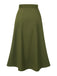 Olive Green 1940s Button Slit Skirt — because 1940s glamour deserves an encore