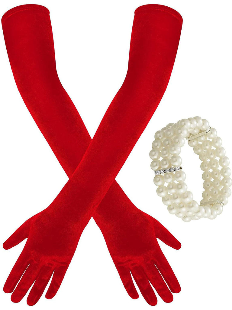 Opera Party Velvet Gloves With Bracelet — because vintage glamour starts underneath