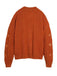 Orange 1940s V-Neck Star Embroidered Cardigan - vintage fashion, retro style, elegant red