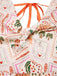 Orange 1950s Beach Stamps Twisted Jumpsuit - vintage jumpsuit, retro fashion