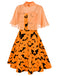 1950s Cape Patchwork Swing Dress | 1950s | vintage dress, retro fashion