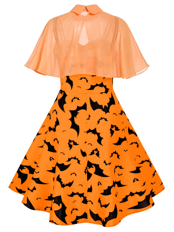 1950s Cape Patchwork Swing Dress | 1950s | vintage dress, retro fashion