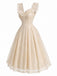 [Pre-Sale] Orange 1950s Lace Vintage Classic Dress 3