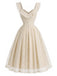 [Pre-Sale] Orange 1950s Lace Vintage Classic Dress 4