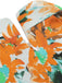 Orange 1950s Painted Sunflower V-Neck Romper, vintage romper, retro jumpsuit - perfect for women who love vintage and retro fashion