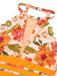 Orange 1960s Halter Floral One-Piece Swimsuit — because 1960s glamour never goes out of style
