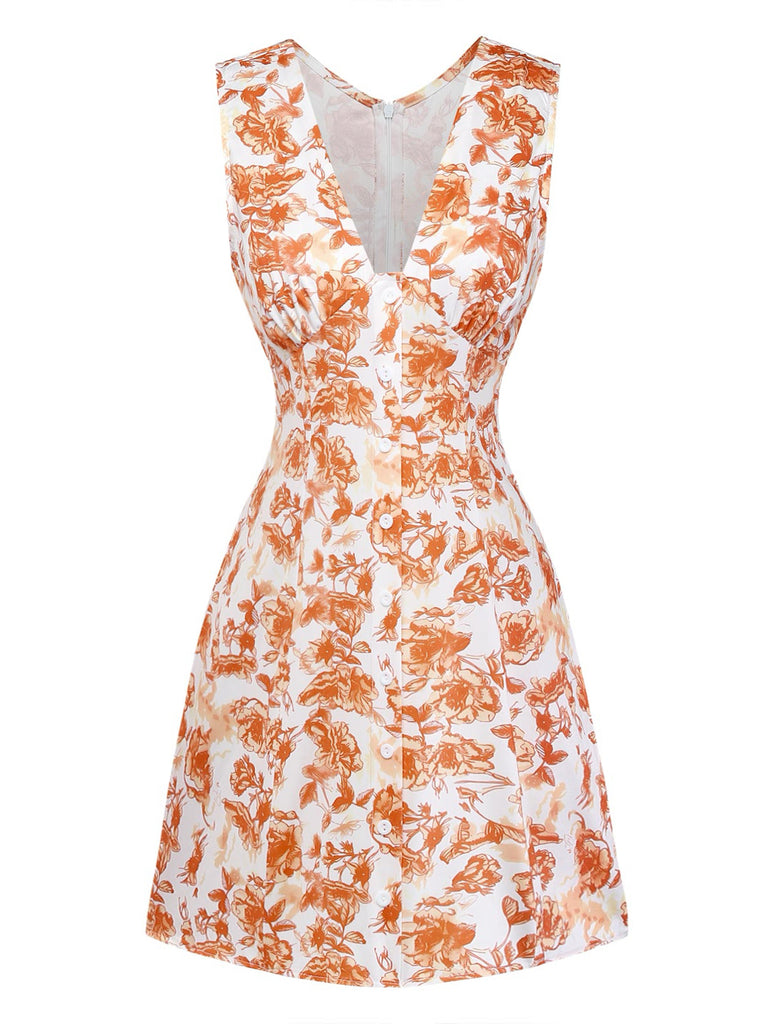 Yellow 1960s Vintage Retro Dress 3