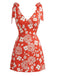 Orange 1970s Dress Dress