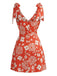 Orange 1970s Dress Dress