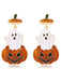 She adds this Orange Halloween Ghost & Pumpkin Earrings and suddenly it's vintage perfection