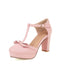 PU Leather Bow T-Strap High Heels: timeless vintage elegance she makes her own