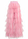 1970s Vertical Stripe Mesh Tiered Ruffle Pants