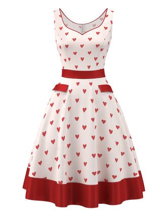 Pale 1950s Heart Sweetheart Neck | 1950s | vintage dress, retro fashion