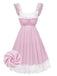 [Pre-Sale] Pale Pink 1950s Lace Bow Tulle Nightgown 8