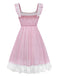 [Pre-Sale] Pale Pink 1950s Lace Bow Tulle Nightgown 5