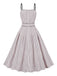 Pale Pink 1950s Polka Dots Swing Dress, vintage dress, retro fashion, rockabilly, pin-up fashion - perfect for women who love vintage and retro fashion
