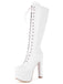 Patent Leather Sky-High Stiletto Boots - vintage fashion, retro style