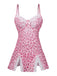 Peach Pink 1950s Vintage Retro Nightgown 2