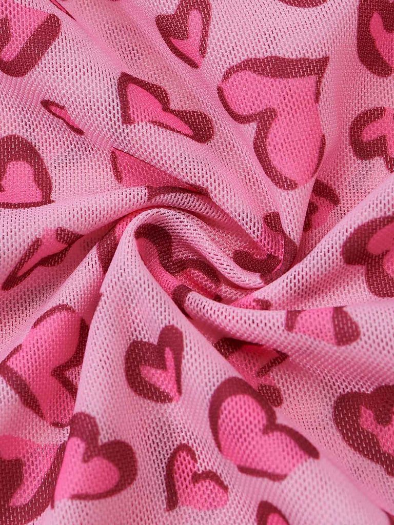 Peach Pink 1950s Vintage Retro Nightgown 6