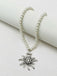 Pearl Floral Pendant Statement Necklace, vintage fashion, retro style - perfect for women who love vintage and retro fashion