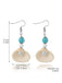 Mermaid Tail Seashell Dangle Earrings — the vintage finishing touch that makes her outfit sing