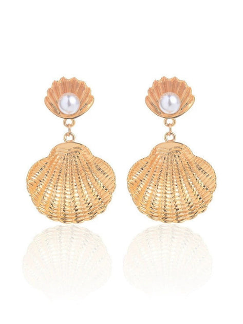 Shell Earr White Pearl Shell Earrings | Retro Stage